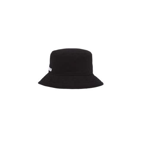 Cappello in drill Nero 